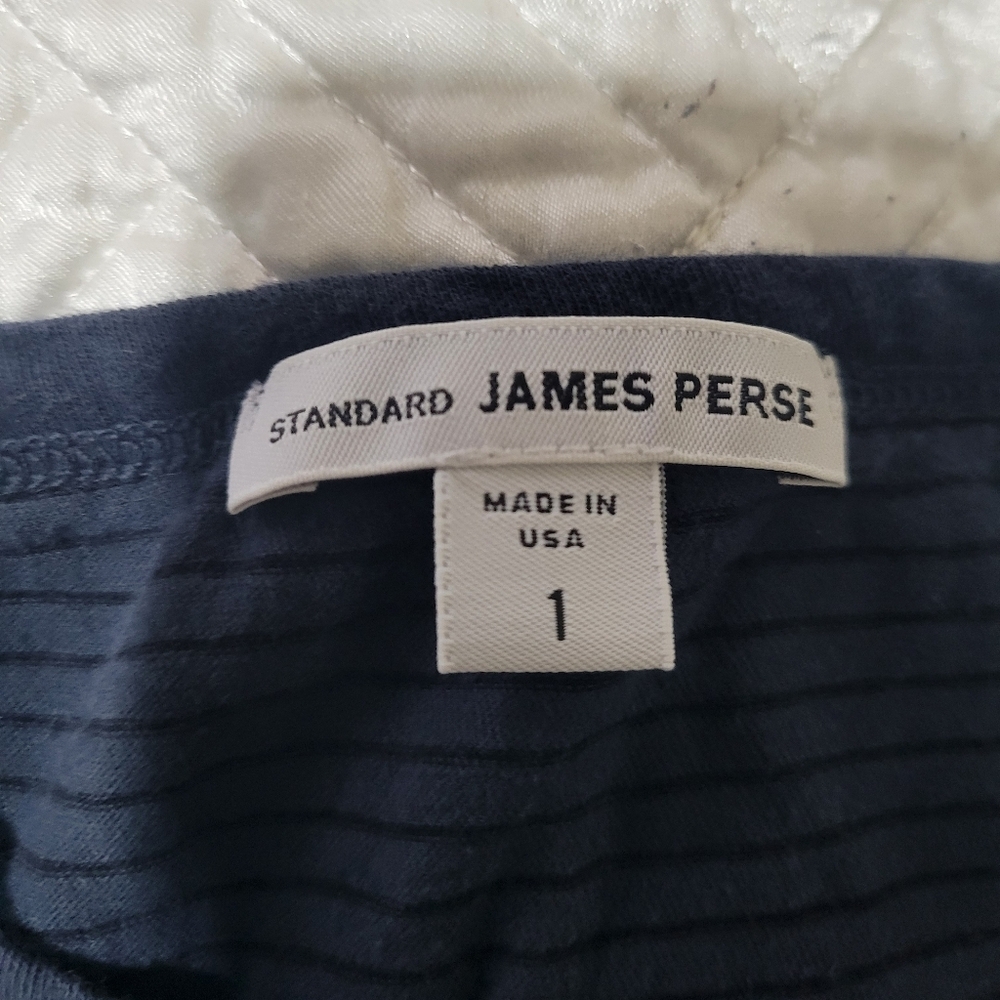 James Perse Navy Ribbed Tank Top Size 1 XS S - Picture 3 of 4